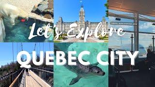 LETS EXPLORE QUEBEC CITY CANADA  Aquarium of Quebec Old Quebec Parliament Building & more