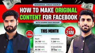 How to Make Original Content For Facebook With Tasawar Shah Bukhari  Facebook Original Content Tips