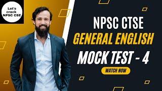 NPSC CTSE 2024  General English   Mock Test Lesson - 4