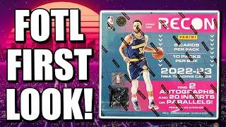 FOTL FIRST LOOK    2022-23 Panini Recon NBA First off the Line Review