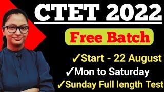 CTET 2022  CTET Preparation  CTET Free Batch 2022  CTET Preparation in Hindi  Pupil teacher 