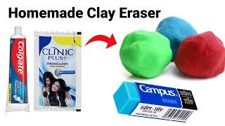 How to make Eraserclay type Eraser at home easily makinghow to make Kneaded Eraserhomemade Eraser