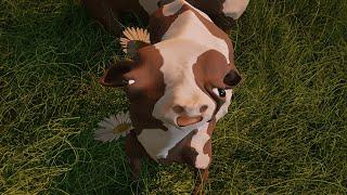 Inbred Minecraft Cow  RTX ON