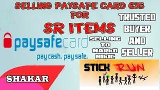 Stick Run - Selling €35 PaysafeCard For 1020 Gr To Marko