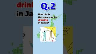 Adult ageDrinking age  Fact About Japan #factaboutjapan #japanlife #shorts