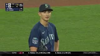 Fan throws foul ball back into the field and it HITS George Kirby