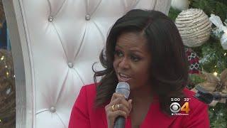 Former First Lady Michelle Obama Surprises Patients