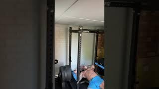 Bench Press Fail 125kg 275.5lbs  Squat Rack Saved My Life #PowerLifting