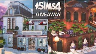 Cozy Bistro &  Riviera Retreat GIVEAWAY  The Sims 4  Stop Motion