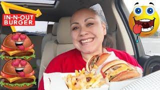 In-N-Out Animal Style Double Double & Fries Mukbang - Carbang
