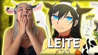 MINHA NAMORADA REAGE  LEITE  ͡° ͜ʖ ͡° - ZUEIRA ANIME