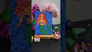 TexturedArt‍️#tissuepaperart#youtube shorts#Mermaid‍️