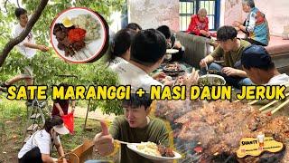 MASAK SATE MARANGGI + NASI DAUN JERUK UNTUK KELUARGA DI CHINA SETELAH PANEN BUAH XINGMEI DI RUMAH