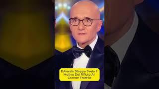 Edoardo Stoppa Svela il Motivo del Rifiuto al Grande Fratello