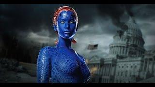 X - Men Mystique  Rebecca Romijn & Jennifer Lawrence  Backstage - Digital Domain