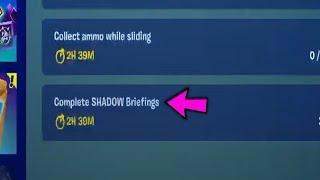 Complete SHADOW Briefings  Fortnite Daily Quests