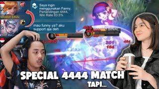 SPECIAL 4444 MATCH FANNY SOLO RANK KETEMU ONIC KAYES - TERNYATA KAYES PALSU - MOBILE LEGEND