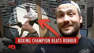 Attempted Robbery Stopped by Boxing Champion  Crimes Gone Viral  ID