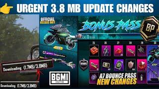 3.8 MB UPDATE  Bonus Pass Is Available In Bgmi & Pubgm  Get Upgraded Bike And Dp28  Release Date