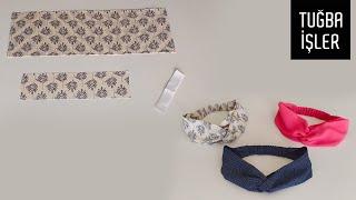 How to Make Cross Hairband - Beautiful Handmade Hairband Easy Stylish Headband  Tuğba İşler