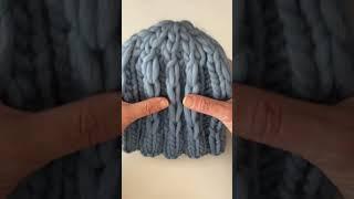 #short Gorro plis-plas muy fácil y rápido de tejer- Labores y Punto