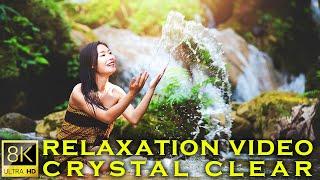 Waterfall Relaxation Nature video - Calm Music with 4K Video Ultra HD - 8K World