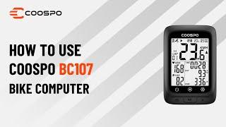 How to Set Up COOSPO BC107 GPS Bike Computer? New