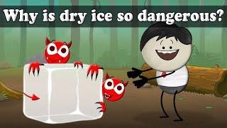 Why is dry ice so dangerous?  #aumsum #kids #science #education #children