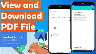 view and download pdf file in android studio 2024