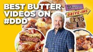 Craziest #DDD Butter Videos with Guy Fieri  Diners Drive-Ins and Dives  Food Network