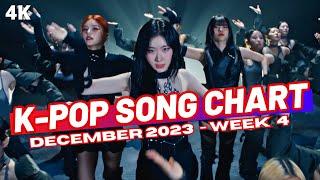 TOP 150 K-POP SONG CHART  DECEMBER 2023 WEEK 4