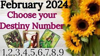 February 2024 Blessings and Horoscope  Your Destiny number - Tarot card reading