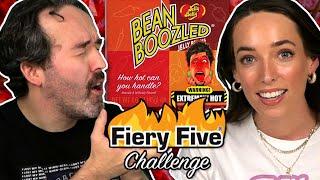 Irish People Try The Fiery Five Challenge Spicy Beanboozled