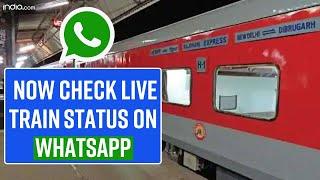 How To Check Train Live Status On WhatsApp? Step By Step Guide - Watch Video