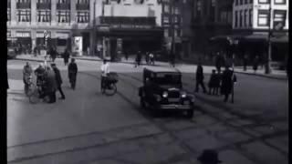 Amsterdam gefilmd in 1928 bij het Leidseplein