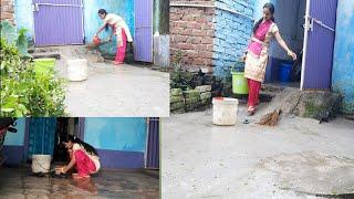 घर चाहे कैसा भी हो अपना घर अपना होता हैIndian Housewife Morning RoutineHouse Cleaning Routine2020