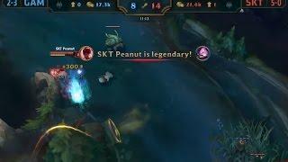 SKT Peanut going 1401 in 12 minutes at MSI Group Stage vs GAM