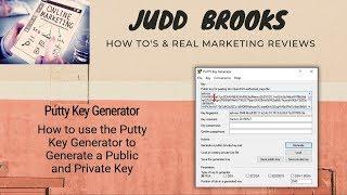 How To Generate an SSH Key with PuTTY Key Generator