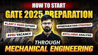 How To Start GATE 2025 Preparation Through Mechanical Engineering ?
