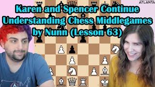 Wednesday Spencer teaches Overvaluing a Material Advantage from Understanding Chess Middlegames