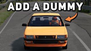 How to Add a Dummy into Your Car - BeamNG Drive Guide