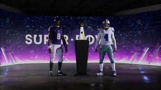 Ravens vs Cowboys Mock Madden NFL 24 Super Bowl