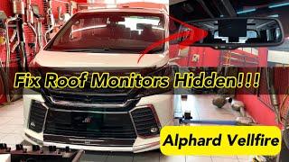 Fix #alphard #vellfire30 Rear View Roof Monitor Hidden70mai Rearview Dashcam