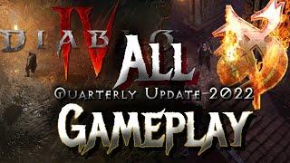 All Diablo 4 Gameplay from Quarterly Update 2022