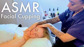 ASMR Facial with ​⁠​⁠​⁠@relaxldn microneedling high-frequency cupping and massage