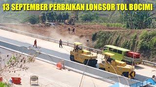 13 SEPTEMBER Perbaikan longsor Tol Bocimi Cigombong Parungkuda