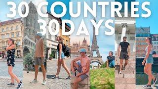 We travelled to 30 countries in 30 days Eurail Interrail