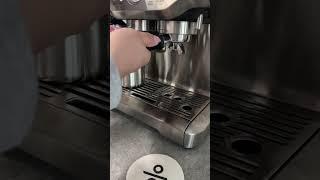 Making my morning coffee  Breville Espresso Machine #shorts