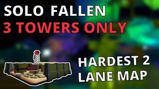 HARDEST DUO LANE MAP DESTROYED WITH ONLY 3 SLOTS  Roblox TDS