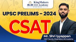 UPSC CSAT 2024  Answer Key  SET-A  Q.No.07  By Mr.Shri iyyappan sir